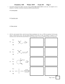 Exam 1B - UCLA Chemistry and Biochemistry