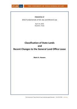 Paper - UT Law CLE