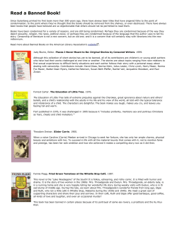Read a Banned Book! - Maryland Library Association