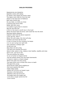ENGLISH PROVERBS