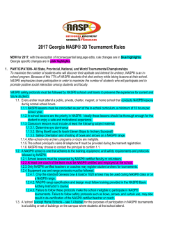 2017 nasp&reg;-ga 3-d tournament rules