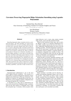 Curvature Preserving Fingerprint Ridge Orientation