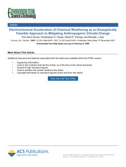 Electrochemical Acceleration of Chemical Weathering as an