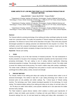 SOME ASPECTS OF LOW MELTING POINT ALLOY