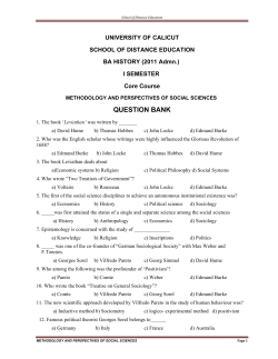 methodology and perspectives of social