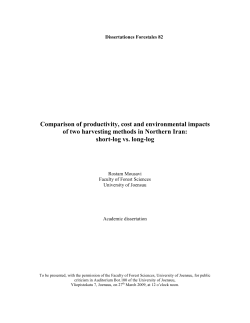 Comparison of productivity, cost and environmental impacts of two