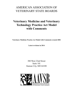 AMERICAN ASSOCIATION OF VETERINARY STATE BOARDS