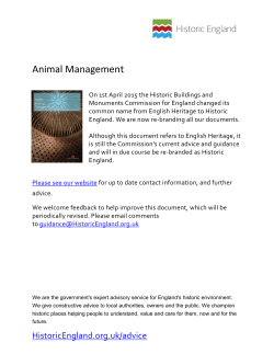 Introductions to Heritage Assets - Animal
