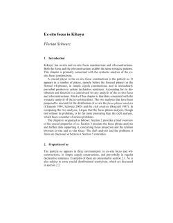 draft - Florian Schwarz