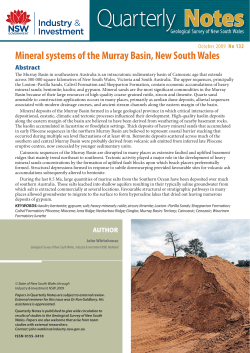 Mineral systems of the Murray Basin, New South Wales