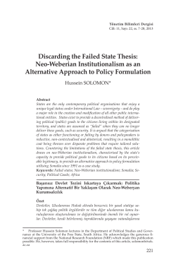 Discarding the Failed State Thesis: Neo