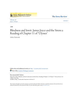 Blindness and Inwit - Iowa Research Online