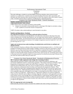 Fractions - Inside Mathematics