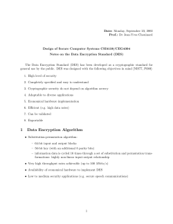 Data Encryption Standard