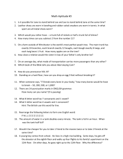Math Aptitude #3