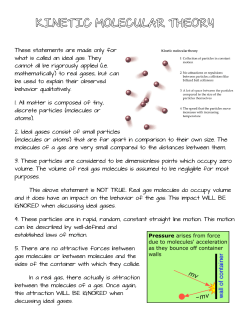 kinetic molecular theory
