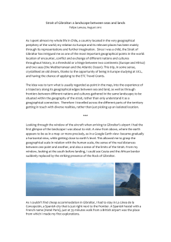 Strait of Gibraltar: a landscape between seas and lands