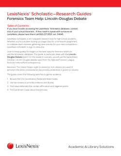 Lincoln-Douglas Debate