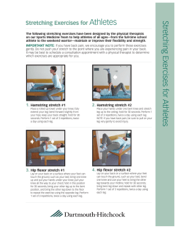 Stretching Exercises for Athletes - Dartmouth