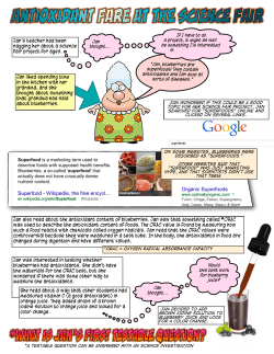Antioxidant Fare at the Science Fair