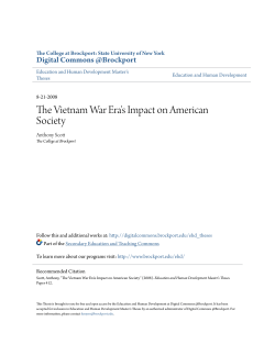 The Vietnam War Era`s Impact on American Society
