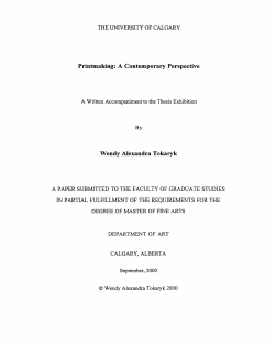 Printmaking: A Contemporary Perspective BY Wendy Alexandra