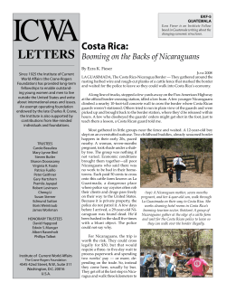 Costa Rica: Booming on the Backs of Nicaraguans