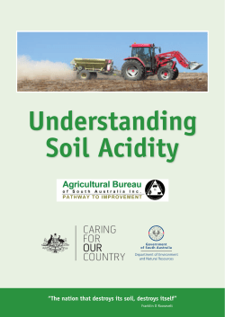 Understanding soil acidity - Agricultural Bureau of South Australia