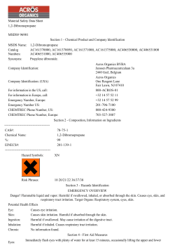 Chemical Product and Company Identification MSDS Name