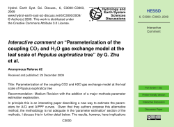 Interactive comment on &ldquo;Parameterization of the coupling