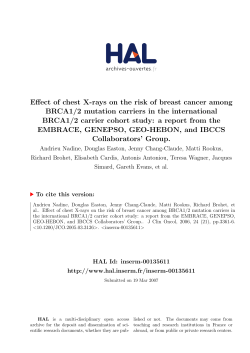 Effect of chest X-rays on the risk of breast cancer among