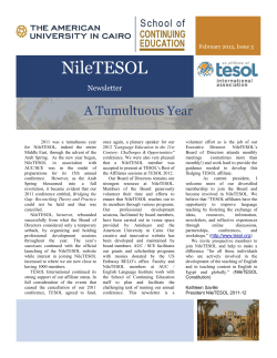 NileTESOL Newsletter