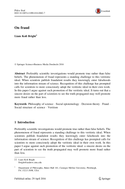 On fraud - Liam Kofi Bright