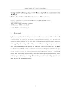 Temporal whitening by power-law adaptation in neocortical neurons