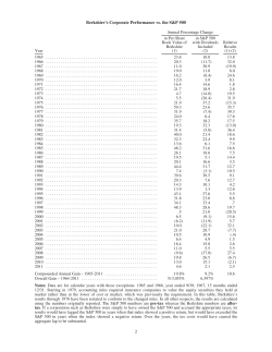 2011 Letter - Berkshire Hathaway Inc.