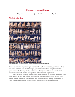 Chapter 5 &ndash; Ancient Sumer