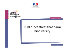 Public incentives that harm biodiversity