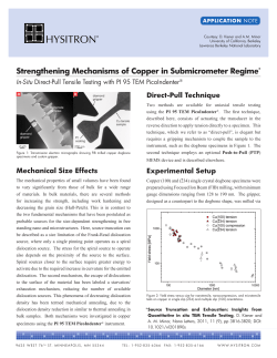 Strengthening Mechanisms of Copper in Submicrometer