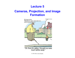 Cameras and Image Formation