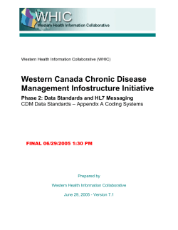 Appendix A Coding Systems