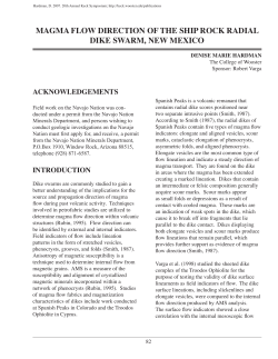 magma flow direction of the ship rock radial dike swarm, new mexico