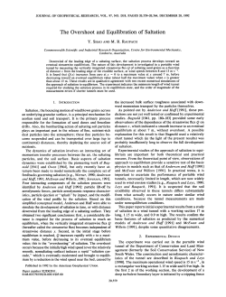 The Overshoot and Equilibration of Saltation
