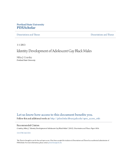 Identity Development of Adolescent Gay Black Males