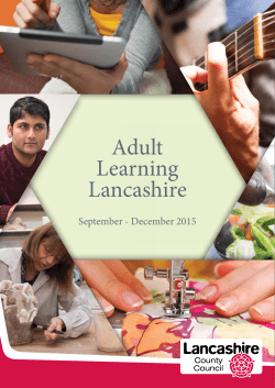 Adult Learning Lancashire - Lancashire County Council