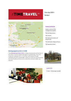 One day WW I Verdun - The Time Travel Company