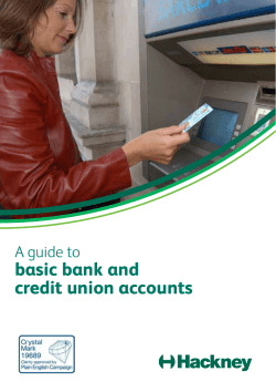 basic bank and credit union accounts