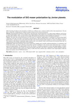 The modulation of SiO maser polarization by Jovian planets