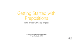 preposition
