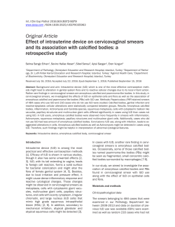 Effect of intrauterine device on cervicovaginal smears and its