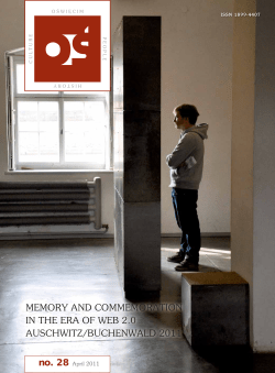 memory and commemoration in the era of web 2.0 auschwitz